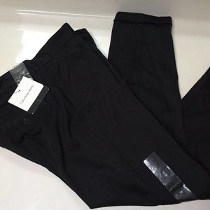 NWT Calvin Klein Jeans black Womens capri roll cuff size 10